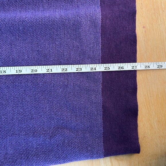 UNTUCKit Sweater Mens XL Purple Merino Wool Mock Neck Henley Pullover Sorensen - Picture 9 of 9